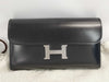 HERMES Constance Long Chevre Black Wallet with C Stamp
