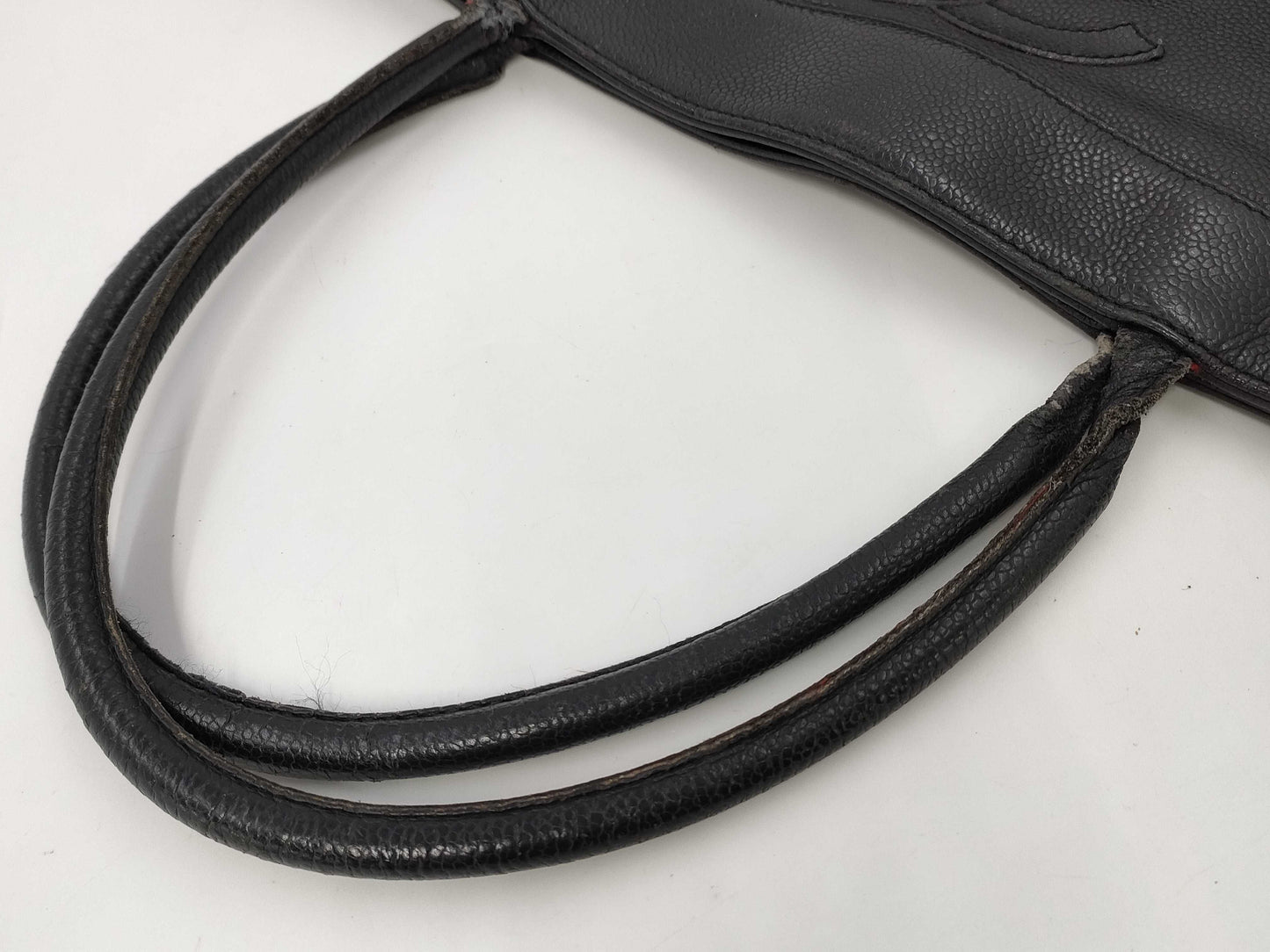 CHANEL CHANEL Caviar Skin Tote Bag Coco Mark Seal with Seal