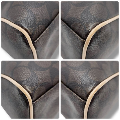 COACH COACH Handbag Mini Boston Bag Signature PVC Handbag