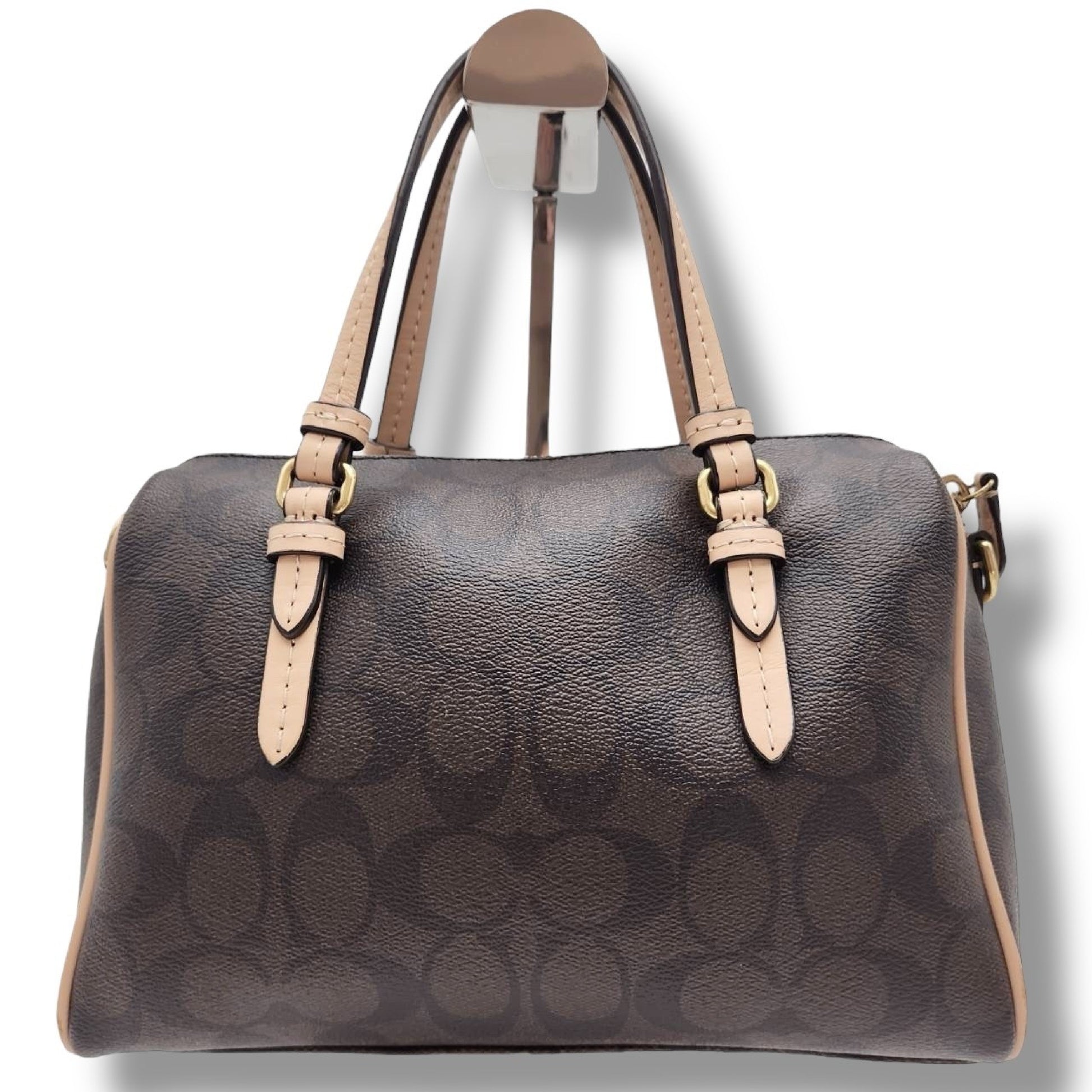 COACH COACH Handbag Mini Boston Bag Signature PVC Handbag