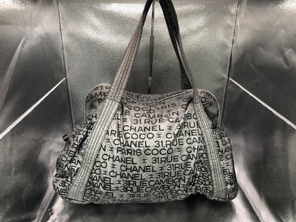CHANEL Unlimited Tote Bag with Seal 12581101 Nylon Silver Tote Bag