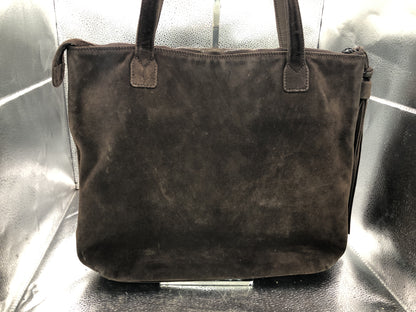 CHANEL Cocomark Tote Bag with Seal 5786402 Fringe Suede Brown Tote Bag