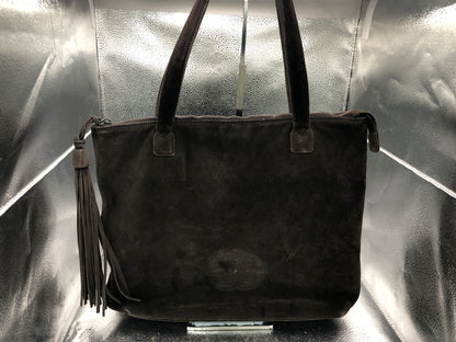 CHANEL Cocomark Tote Bag with Seal 5786402 Fringe Suede Brown Tote Bag