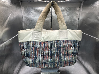 CHANEL Coco Tote Bag with Seal 19109799 Nylon Multicolor Tote Bag with Guarantee Card