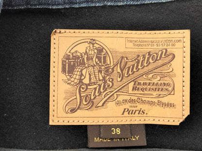 LOUIS VUITTON Louis Vuitton Monogram Studded Belted Denim Jacket Jacket