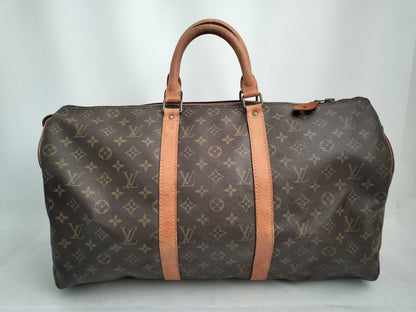 LOUIS VUITTON Monogram Louis Vuitton Keepall 50 Monogram Boston Bag Boston Bag