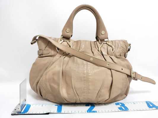 CELINE Leather 2-way Shoulder Bag