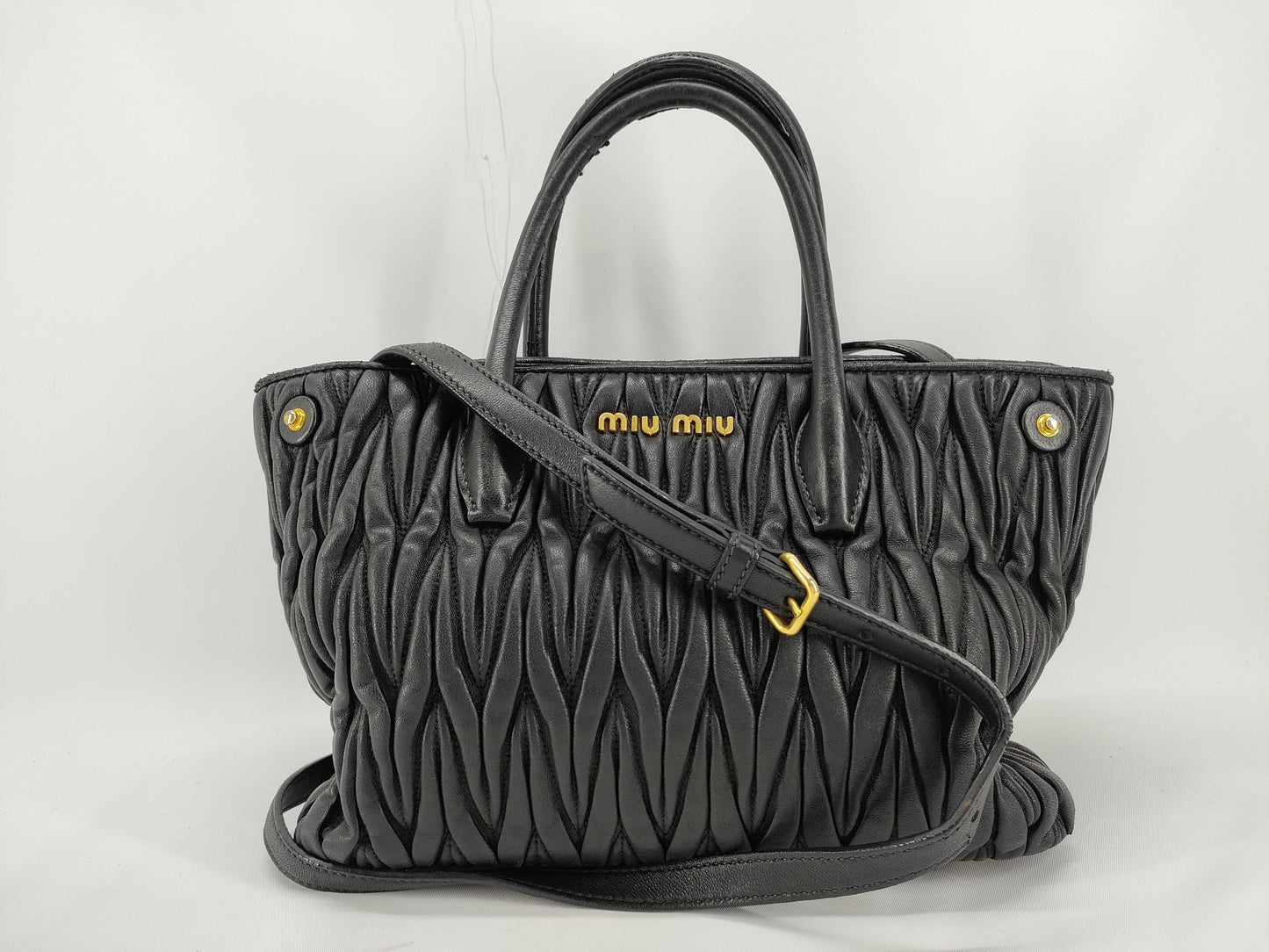 Miu Miu 2-Way Matelasse Handbag