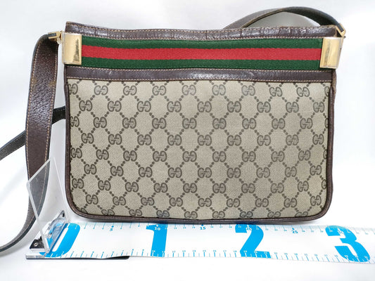 GUCCI GG Supreme GUCCI Sherry Line GG Canvas Shoulder Bag