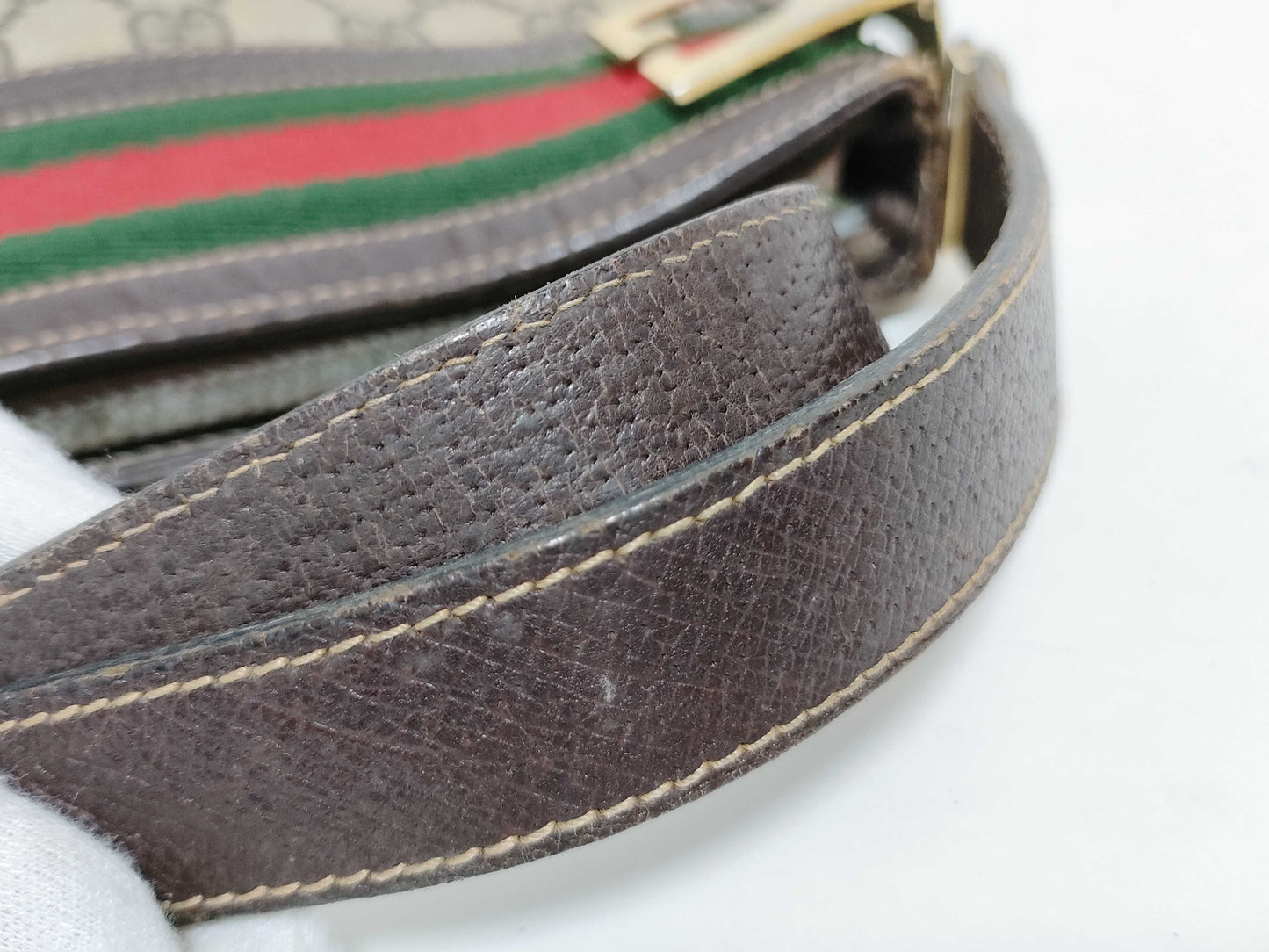 GUCCI GG Supreme GUCCI Sherry Line GG Canvas Shoulder Bag