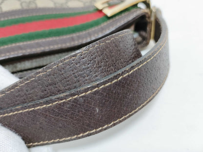 GUCCI GG Supreme GUCCI Sherry Line GG Canvas Shoulder Bag