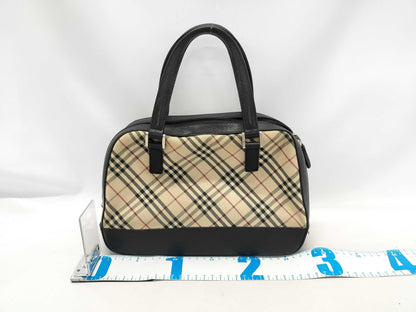 BURBERRY BURBERRY Mini Boston Bag Handbag Nova Check Handbag