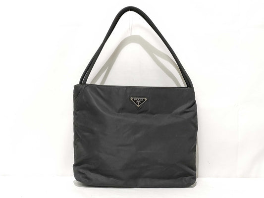 PRADA Nylon PRADA Handbag Triangle Logo Tote Bag