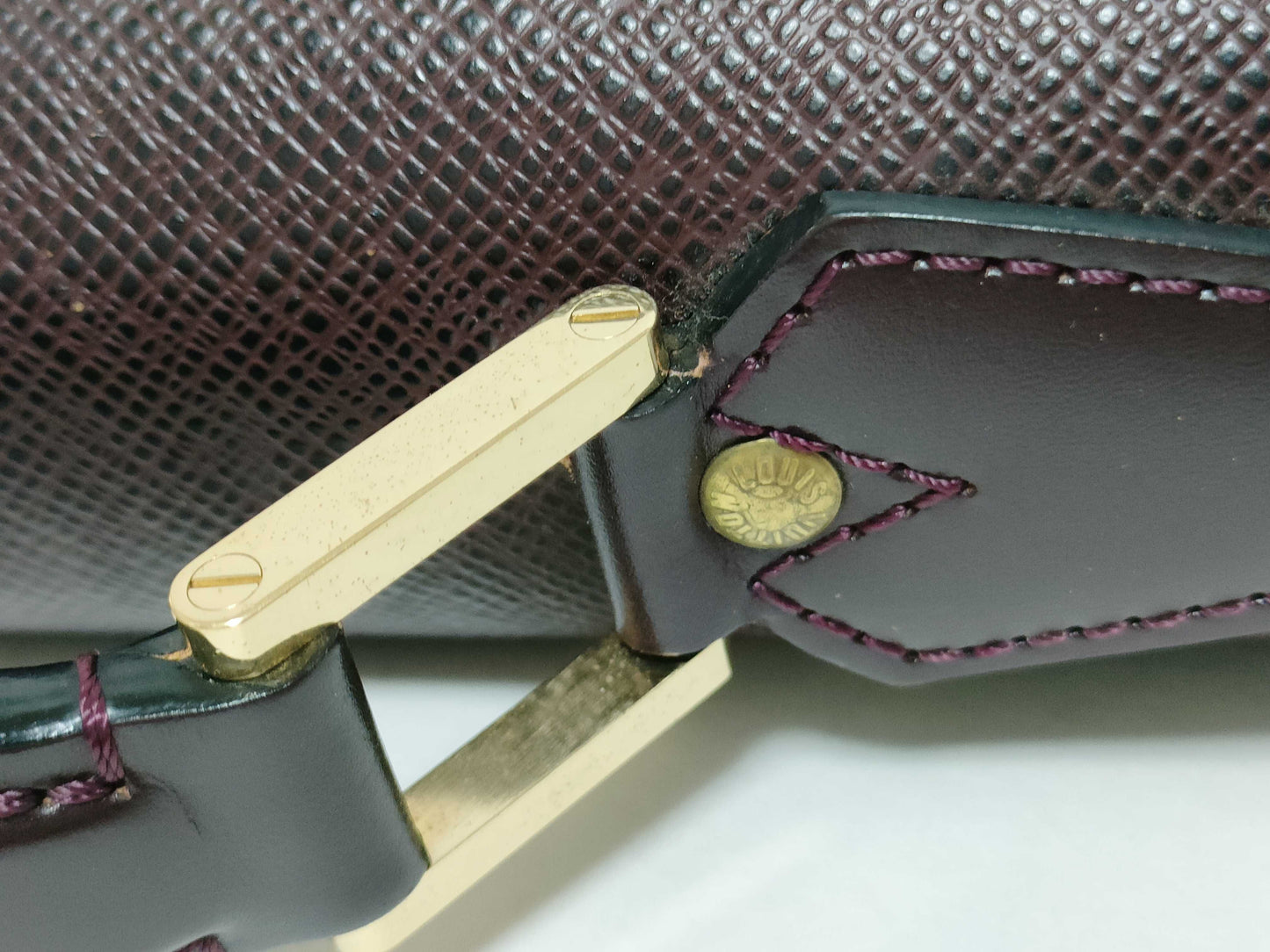 LOUIS VUITTON Louis Vuitton Moscova Taiga Acajou M30036 RI1012 Business Bag