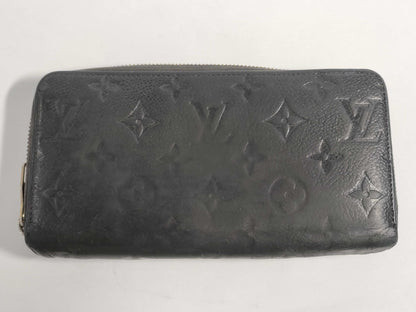 LOUIS VUITTON Louis Vuitton Zippy Wallet Monogram Empreinte Noir M61864 SP1174 Wallet