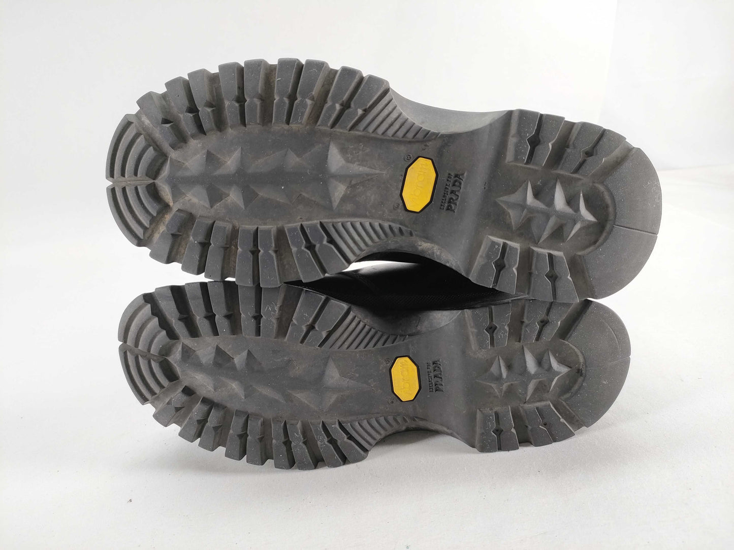 PRADA Prada Size 36 Leather Sneaker Boots Black Vibram Sole Other Shoes