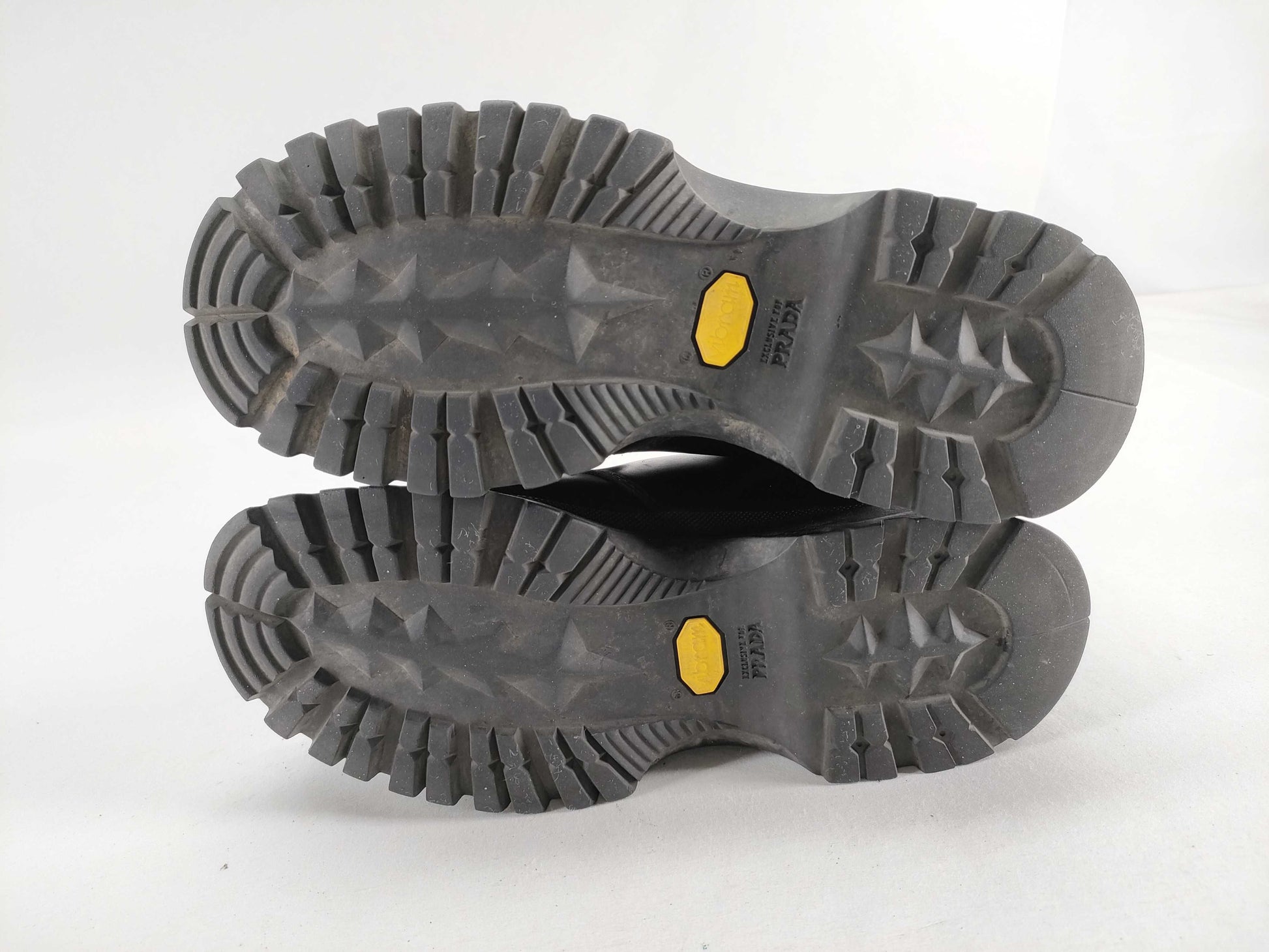 PRADA Prada Size 36 Leather Sneaker Boots Black Vibram Sole Other Shoes