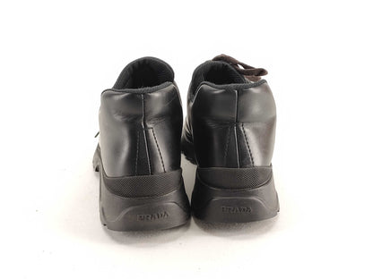 PRADA Prada Size 36 Leather Sneaker Boots Black Vibram Sole Other Shoes