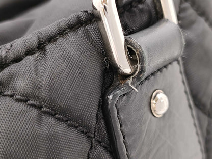 CHANEL Paris New York Canvas Leather Combo Tote Bag Black No. 12 12242799 Tote Bag