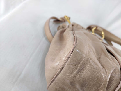 miu miu miumiu Vittero luxe 2way handbag shoulder bag gathered handbag