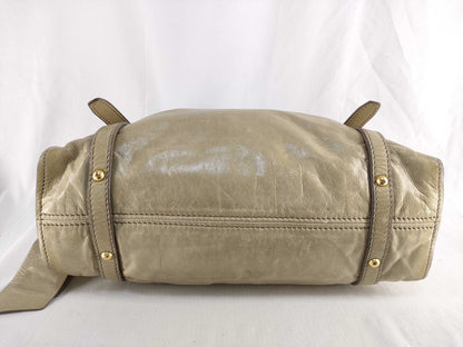 miu miu miu miu vitellolux 2way handbag shoulder bag gathered handbag