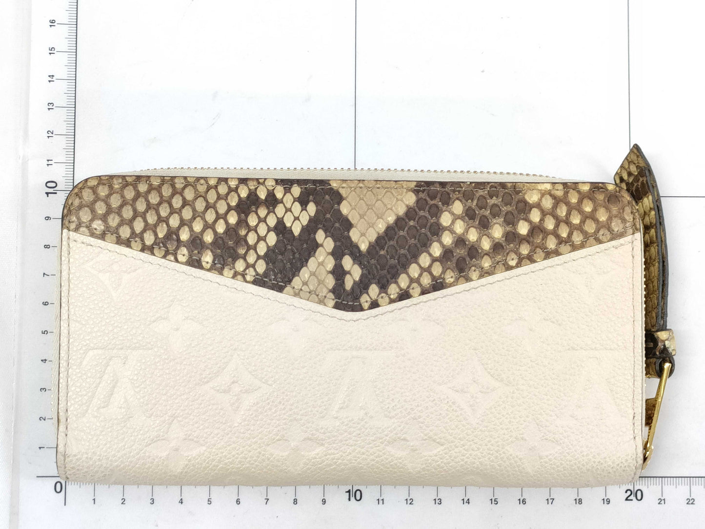 LOUIS VUITTON Louis Vuitton Amplant x Python Zippy Wallet N96320 Wallet