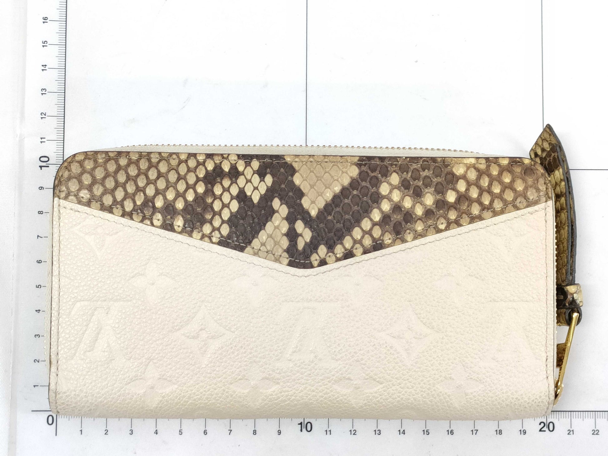 LOUIS VUITTON Louis Vuitton Amplant x Python Zippy Wallet N96320 Wallet