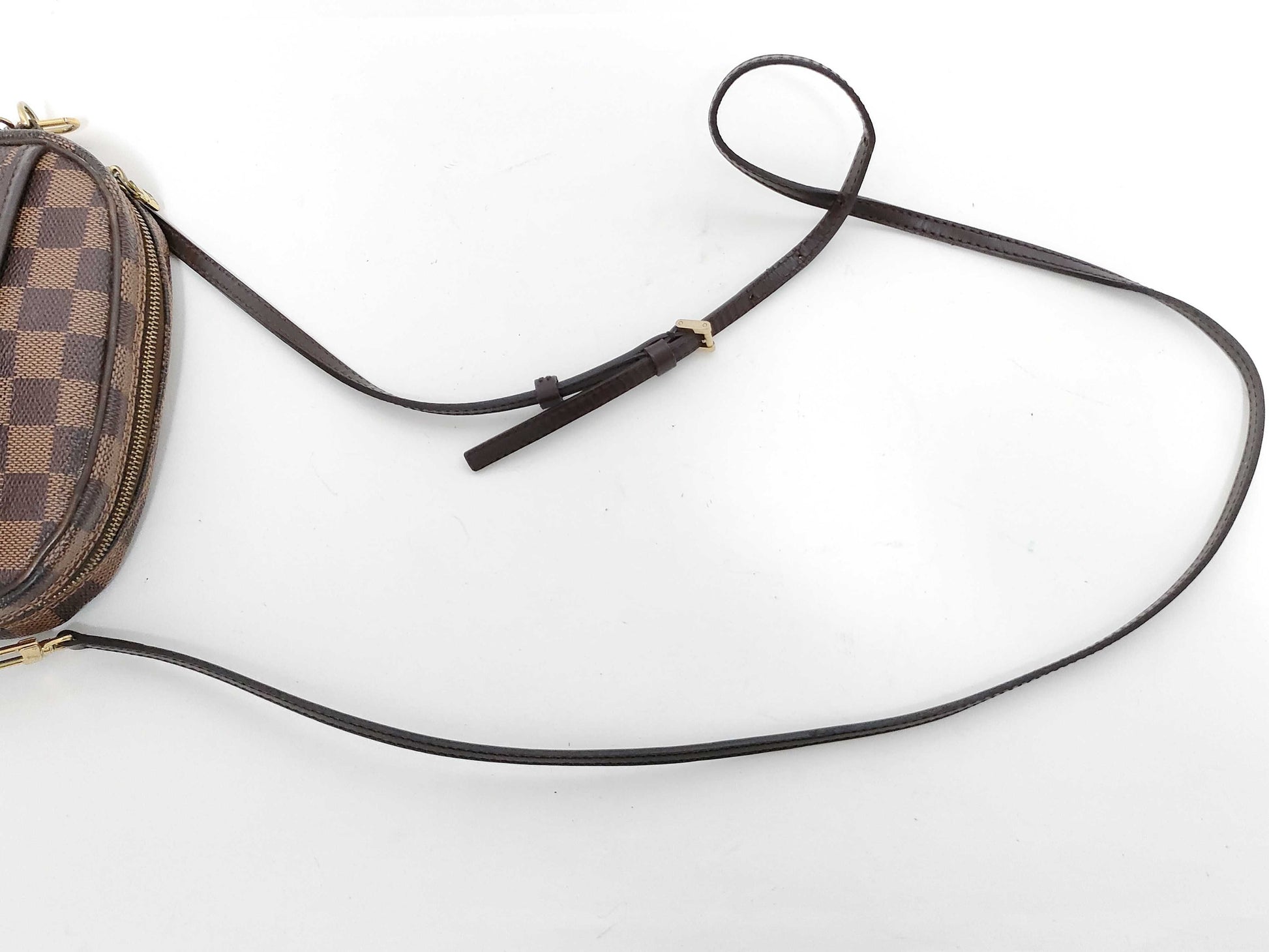 LOUIS VUITTON Damier LOUIS VUITTON N51296 Damier Pochette Ipanema Damier Ebene Shoulder Bag