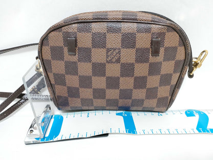 LOUIS VUITTON Damier LOUIS VUITTON N51296 Damier Pochette Ipanema Damier Ebene Shoulder Bag