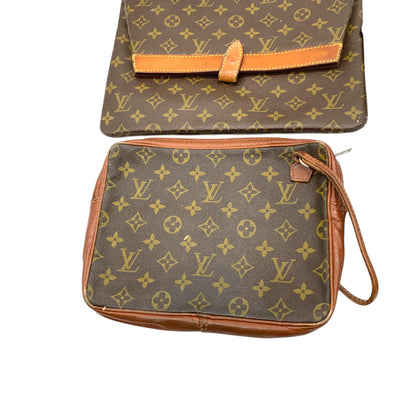 LOUIS VUITTON Louis Vuitton Clutch Bag 4-Piece Summary Set Large Quantity Second Bag