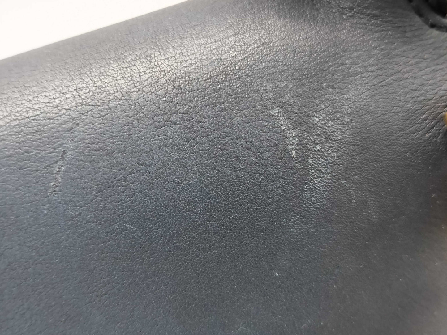 CELINE CELINE Belt Bag 2way Handbag Navy Leather Handbag