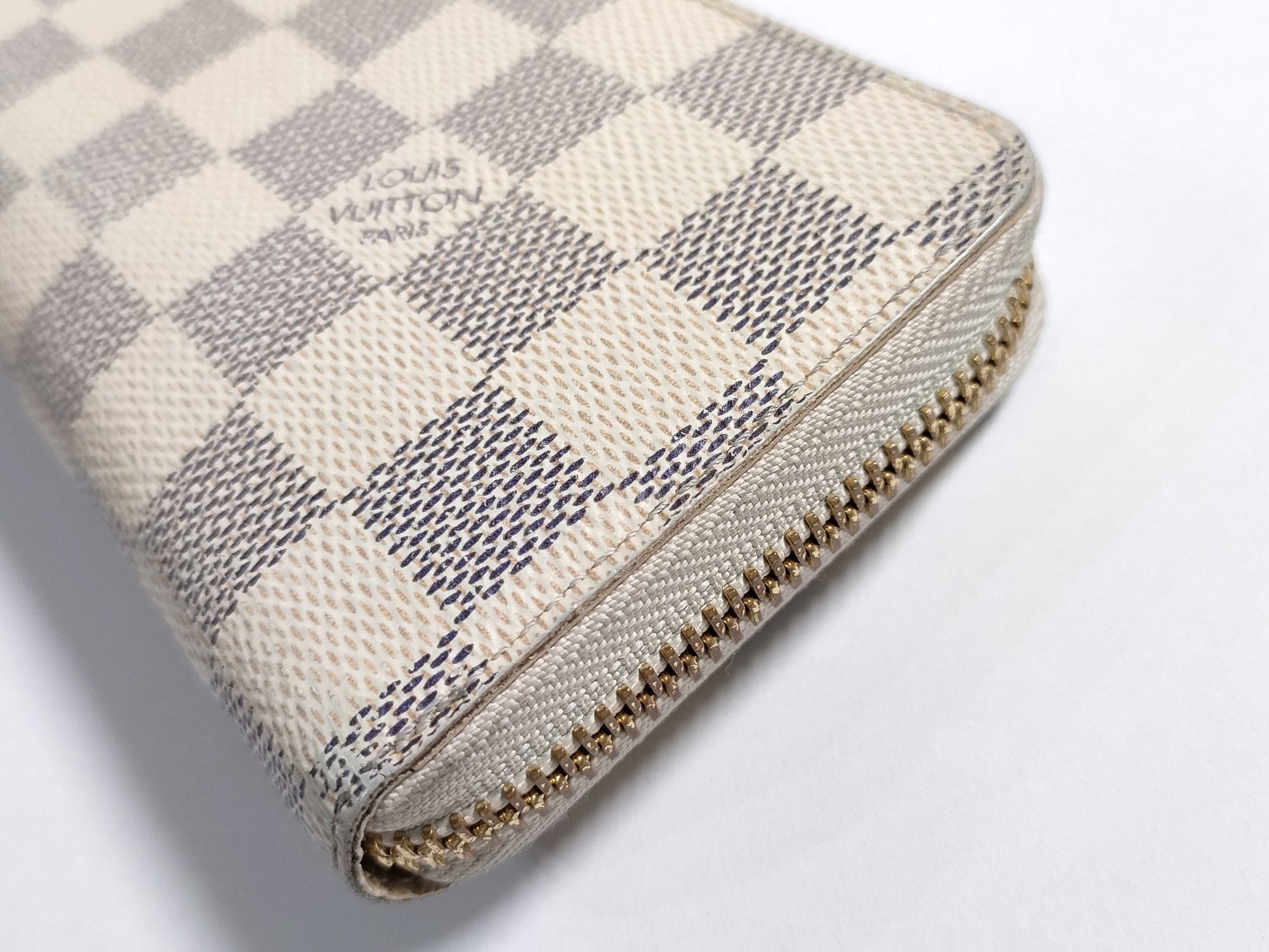 LOUIS VUITTON Damier Azur Portefeuille Clemence N61210 GI3155 Wallet