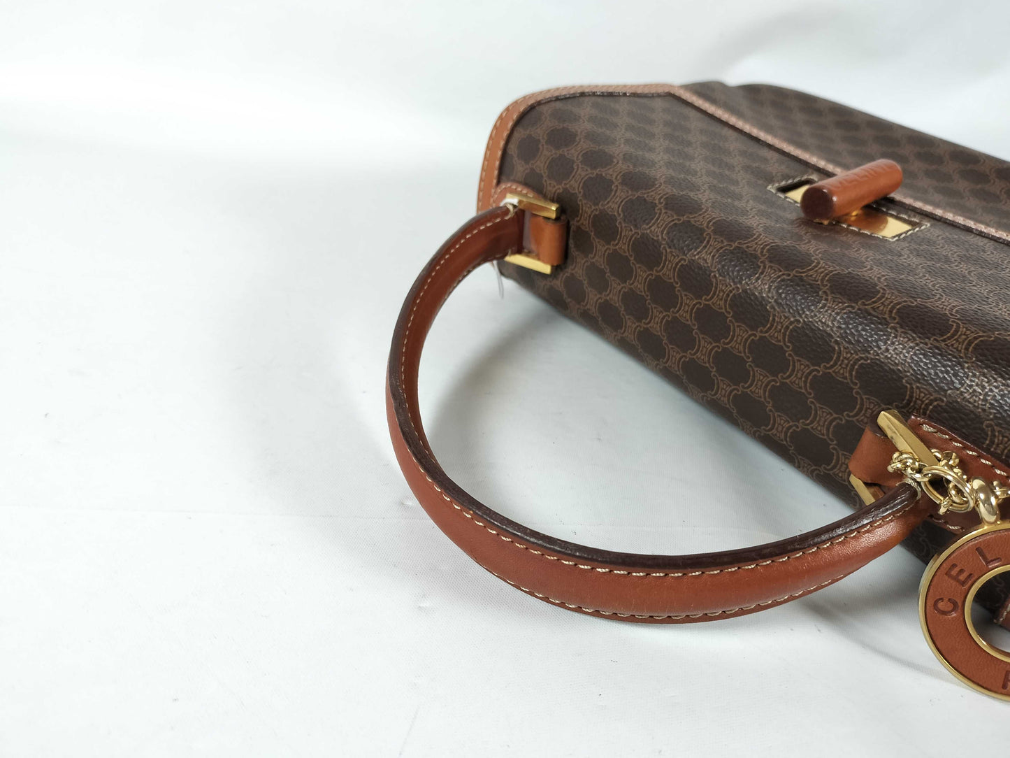 CELINE Macadam Turnlock Handbag