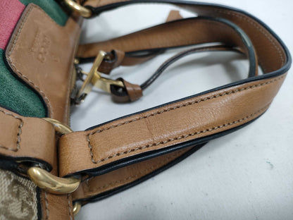 GUCCI GG Canvas GG Pattern Sherry Line Tote Bag Tote Bag