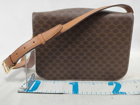 CELINE Carriage Fittings Macadam Shoulder Bag Shoulder Bag