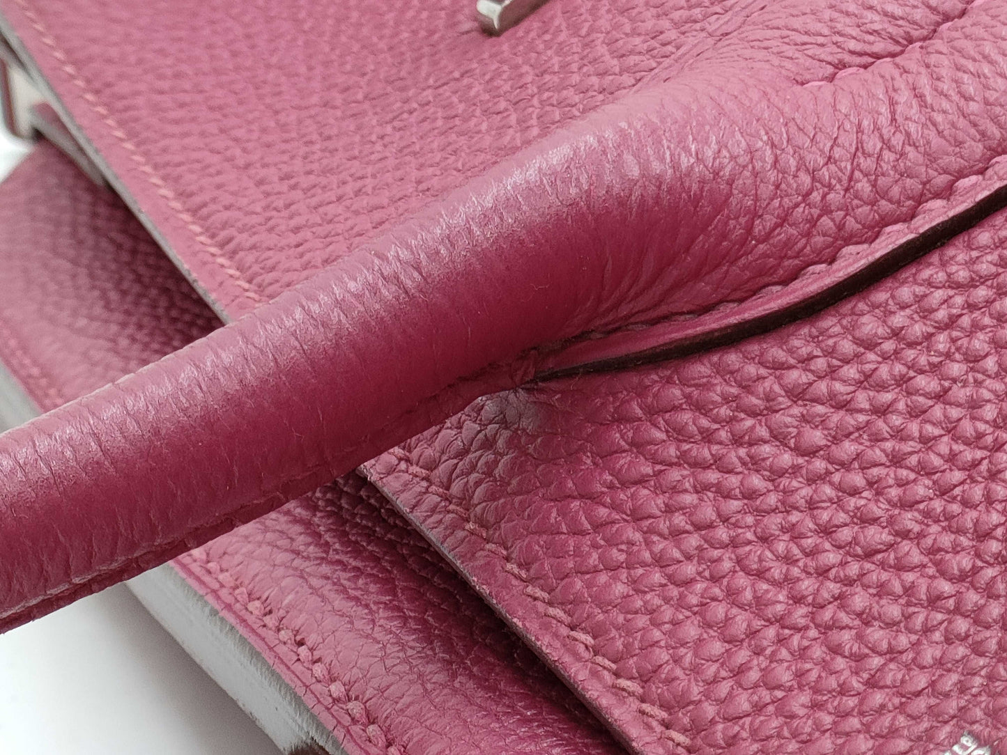 HERMES Shoulder Birkin Silver Fittings □O Engraved Tote Bag