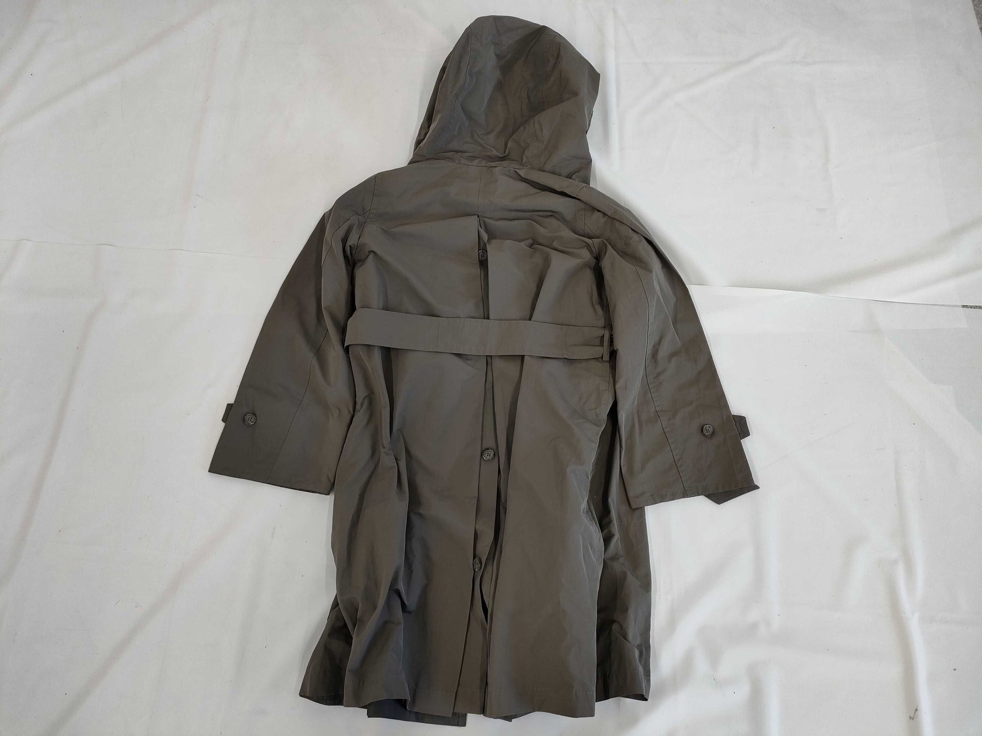 MaxMara MaxMara MaxMara Rainwear Hooded Coat Belt 38 Long Coat