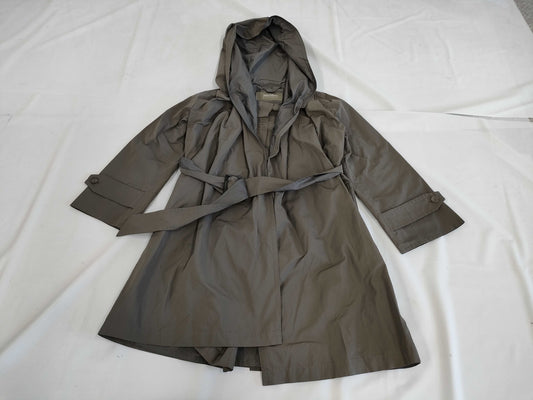 MaxMara MaxMara MaxMara Rainwear Hooded Coat Belt 38 Long Coat