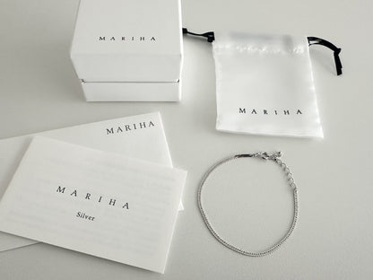 MARIHA Silent Rain Bracelet Herringbone Silver SV925 Bracelet Bangle