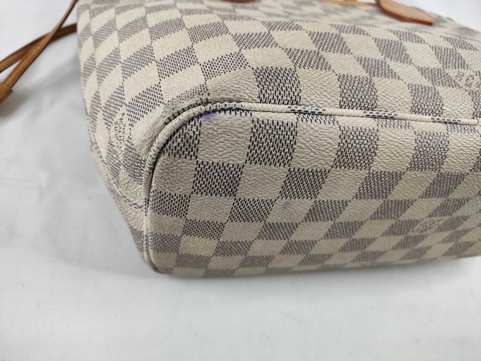 LOUIS VUITTON Damier Azur LV Neverfull PM Tote Bag