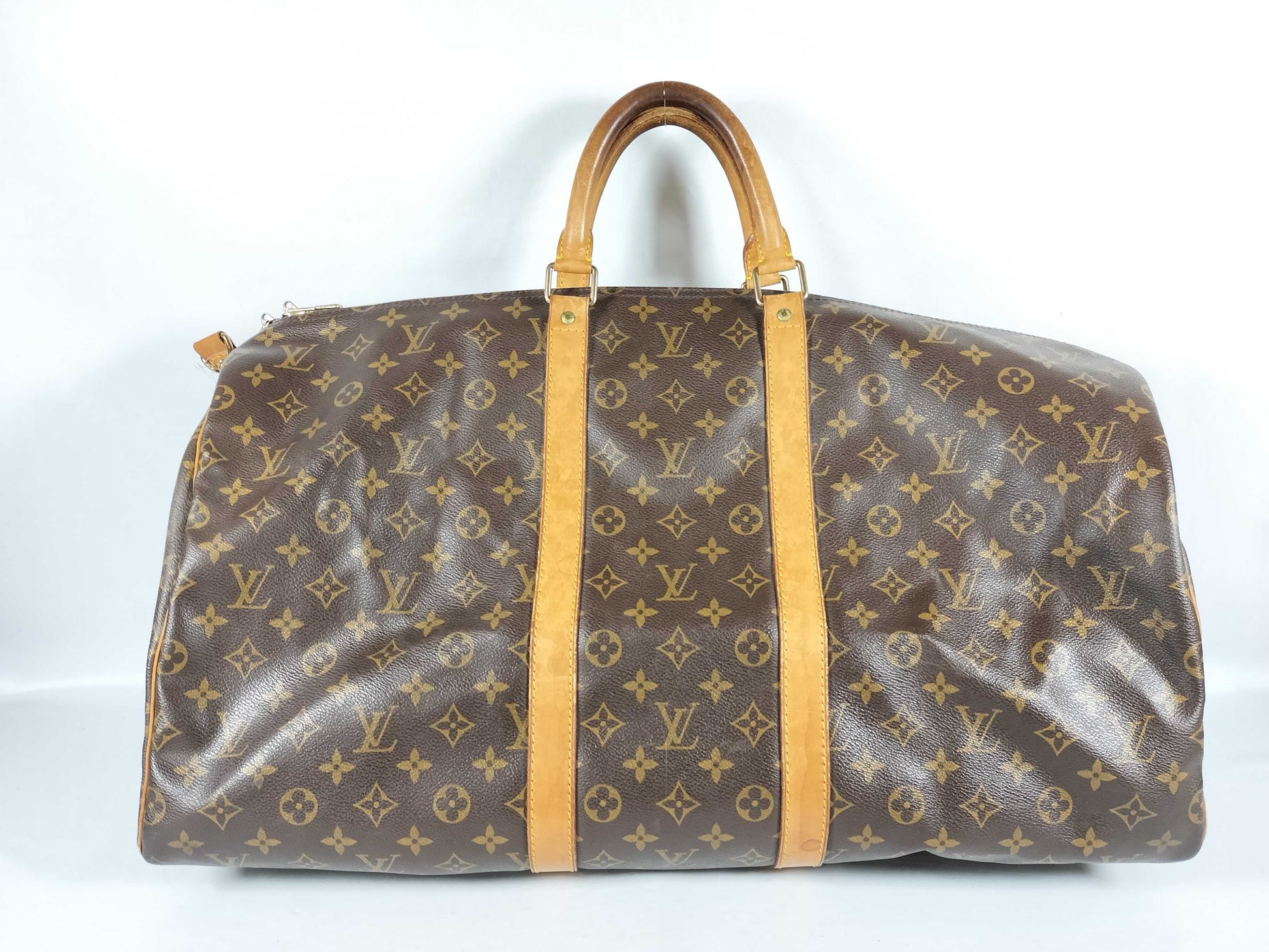 LOUIS VUITTON Monogram Louis Vuitton Keepall Bandouliere Boston Bag