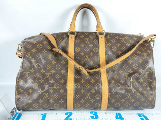 LOUIS VUITTON Monogram Louis Vuitton Keepall Bandouliere Boston Bag