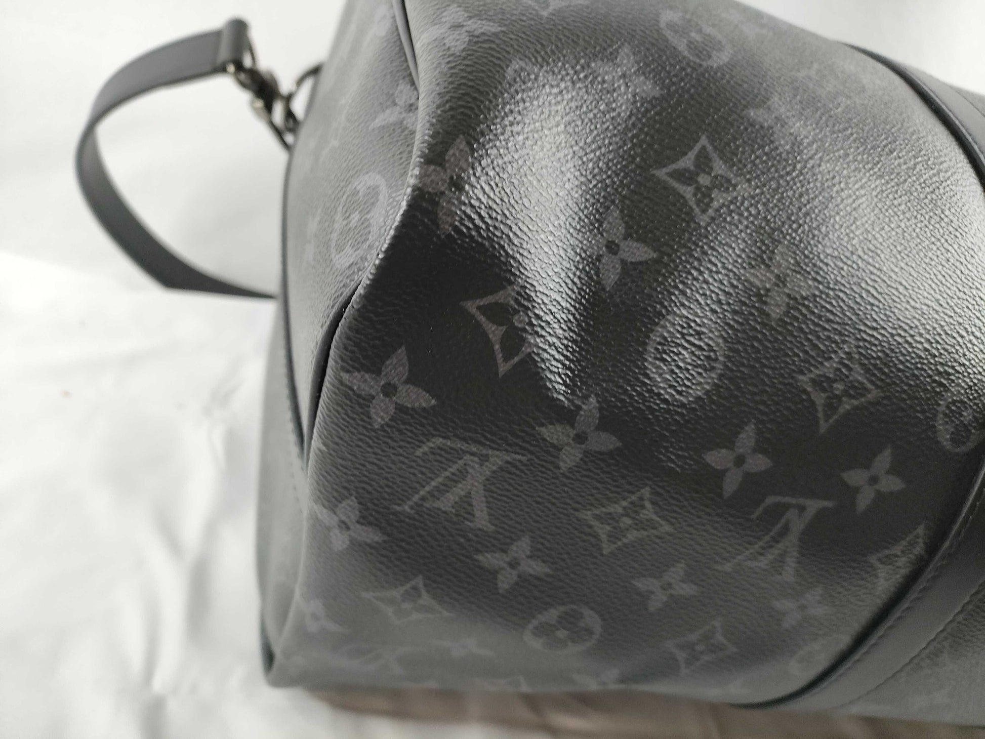 LOUIS VUITTON Louis Vuitton Keepall 45 Bandouliere Monogram Eclipse Boston Bag