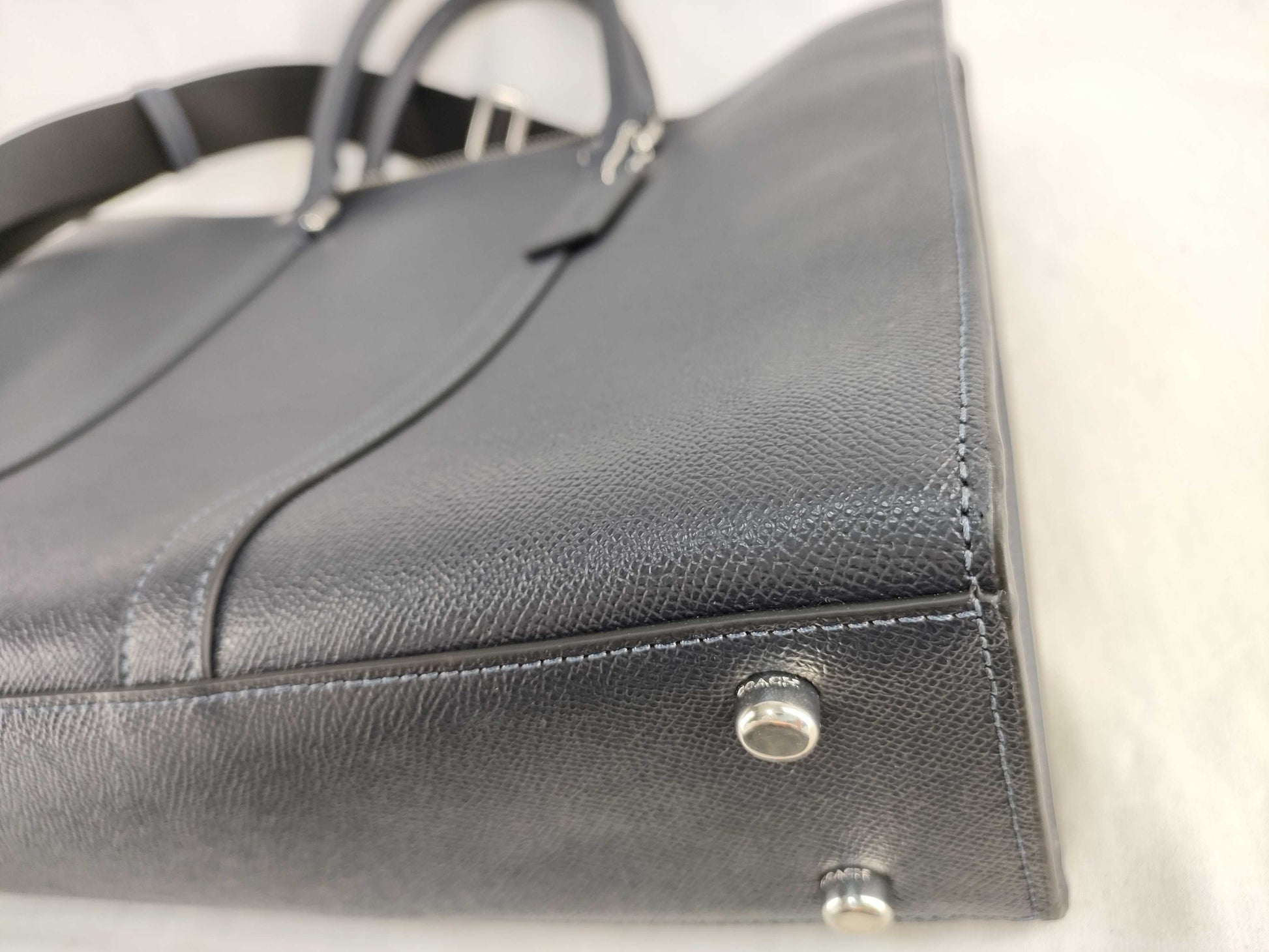 COACH Business Bag with 2way Shoulder Navy J2461 CE439 Business Bag