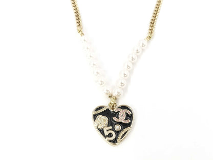CHANEL NO.5 Heart Necklace B24 Necklace