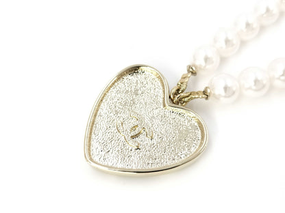 CHANEL NO.5 Heart Necklace B24 Necklace