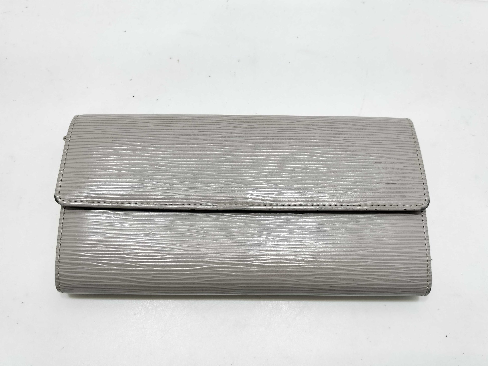 LOUIS VUITTON Epi Vuitton M60318 Portefeuil Sarah Epi Leather Grey Wallet