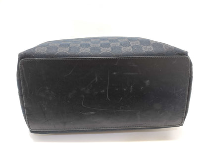 GUCCI GG Canvas Gucci 002 1098 2404 Campus Bag Tote Black Tote Bag