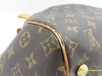LOUIS VUITTON Monogram Vuitton M40144 Monogram Tivoli GM Handbag Brown PVC Handbag