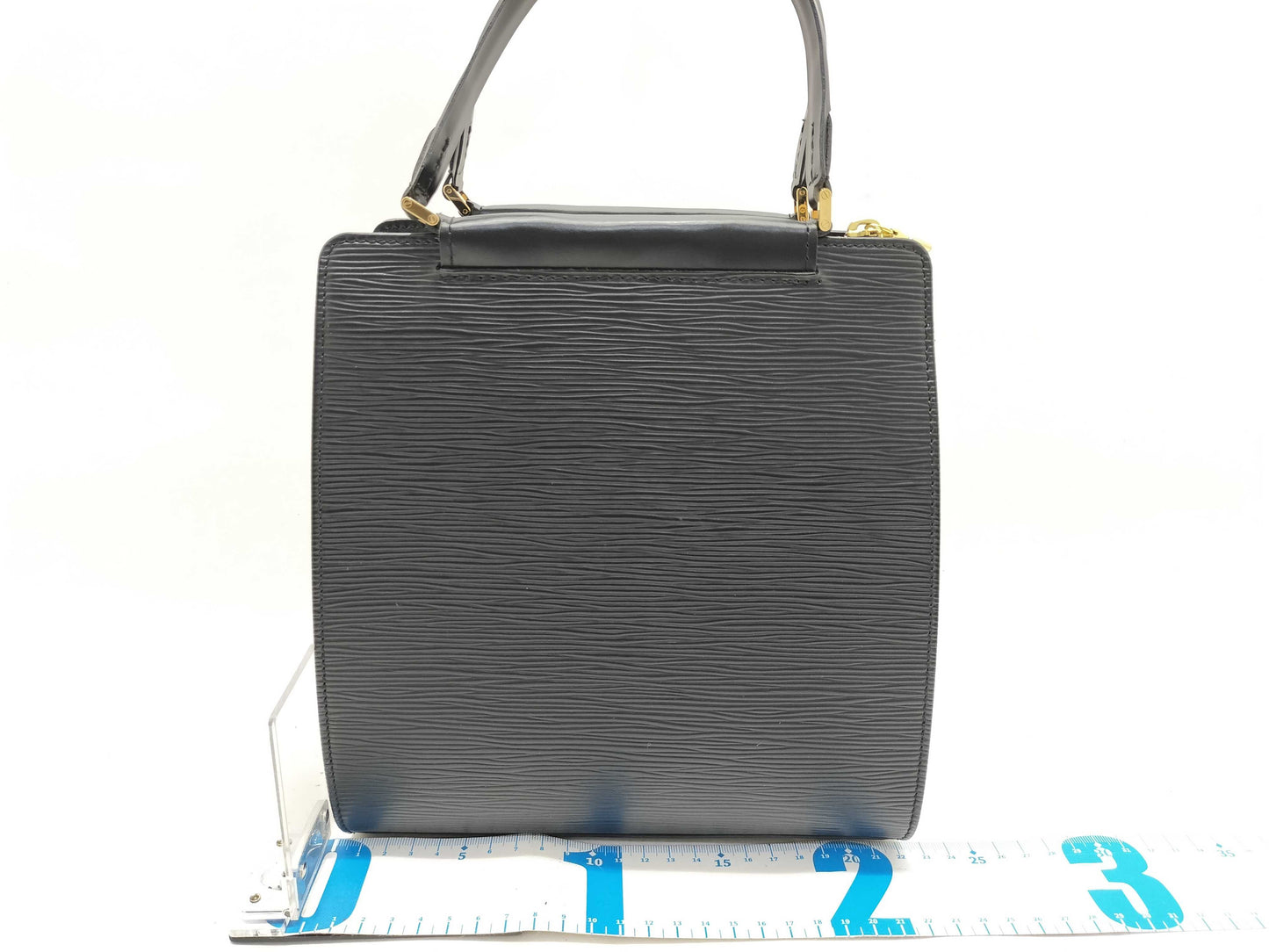 LOUIS VUITTON Epi Vuitton M52012 Figali PM Epi Handbag Leather Noir Black Black Handbag